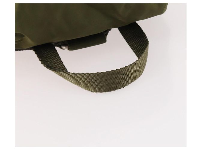Zaino PRADA in nylon khaki argento autentico 174854 Cachi - vista 7