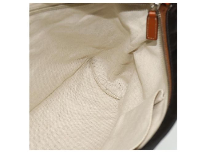 Borsa a Spalla GG Canvas in Nylon Marrone Argento di GUCCI 314529 Auth ep14151 - vista 18