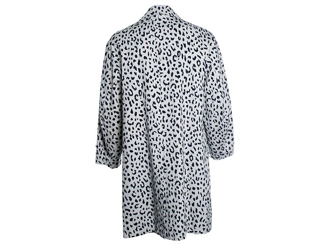Autre Marque Guilty Parties, abrigo estampado de leopardo de las nieves Negro Blanco - vista 3