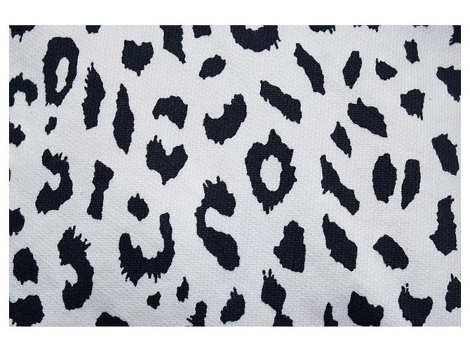 Autre Marque Guilty Parties, abrigo estampado de leopardo de las nieves Negro Blanco - vista 9