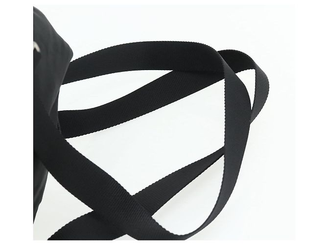 Zaino PRADA in nylon nero argento Auth ka4116A - vista 8