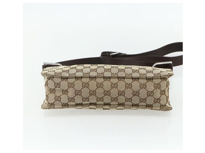 Borsa a Spalla GG Canvas Gucci Beige Argento 120841 Auth ep14120 - vista 9