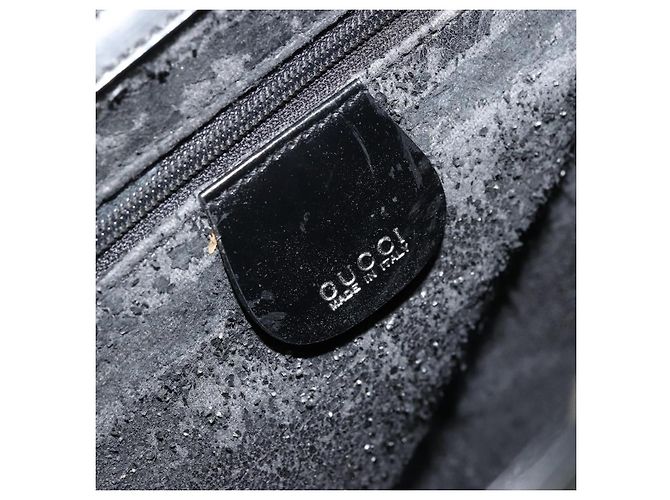 Borsa a Spalla GUCCI Pelle Verniciata Nera Argento 000 0506 1013 Auth ep14311 Nero - vista 14