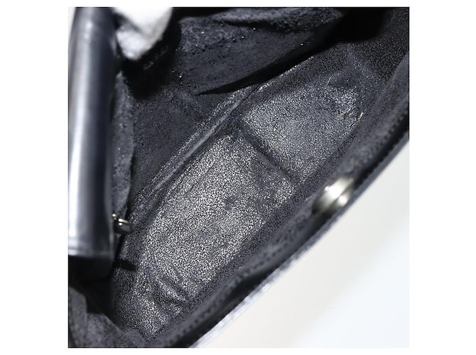 Borsa a Spalla GUCCI Pelle Verniciata Nera Argento 000 0506 1013 Auth ep14311 Nero - vista 15
