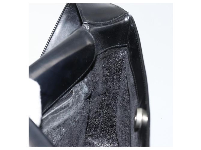 Borsa a Spalla GUCCI Pelle Verniciata Nera Argento 000 0506 1013 Auth ep14311 Nero - vista 16