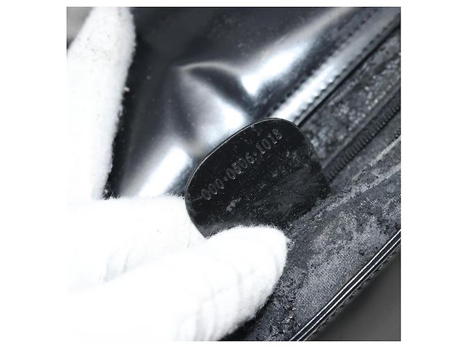 Borsa a Spalla GUCCI Pelle Verniciata Nera Argento 000 0506 1013 Auth ep14311 Nero - vista 20