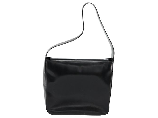 Borsa a Spalla GUCCI Pelle Verniciata Nera Argento 000 0506 1013 Auth ep14311 Nero - vista 3