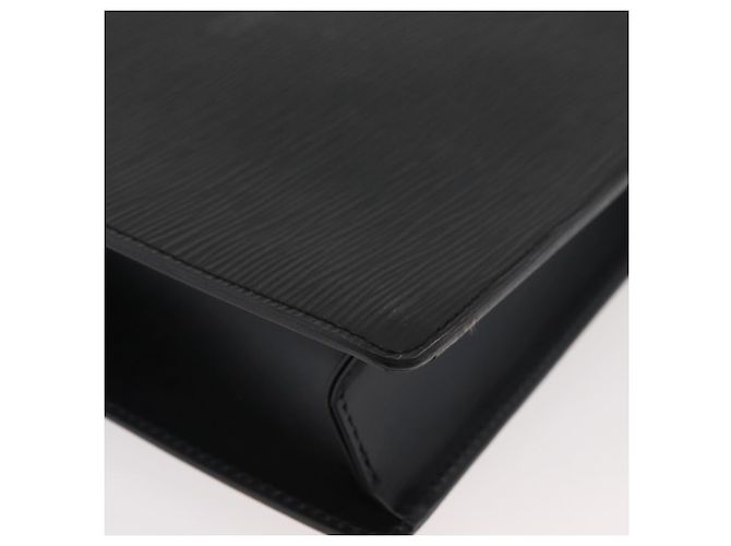 LOUIS VUITTON Bolsa de Mão Epi Monceau 28 Preta M52122 LV Auth ep14190A Preto - vista 18