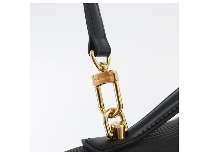 LOUIS VUITTON Bolsa de Mão Epi Monceau 28 Preta M52122 LV Auth ep14190A Preto - vista 21