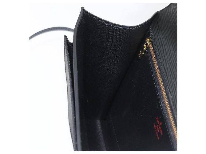 LOUIS VUITTON Bolsa de Mão Epi Monceau 28 Preta M52122 LV Auth ep14190A Preto - vista 25