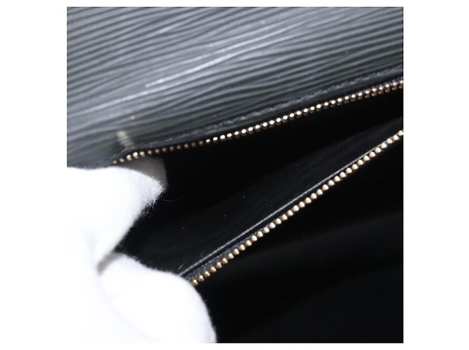 LOUIS VUITTON Bolsa de Mão Epi Monceau 28 Preta M52122 LV Auth ep14190A Preto - vista 27