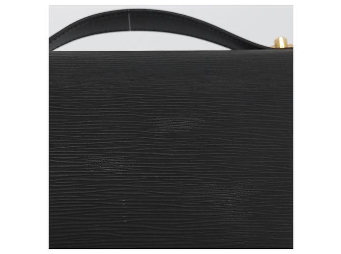 LOUIS VUITTON Bolsa de Mão Epi Monceau 28 Preta M52122 LV Auth ep14190A Preto - vista 3