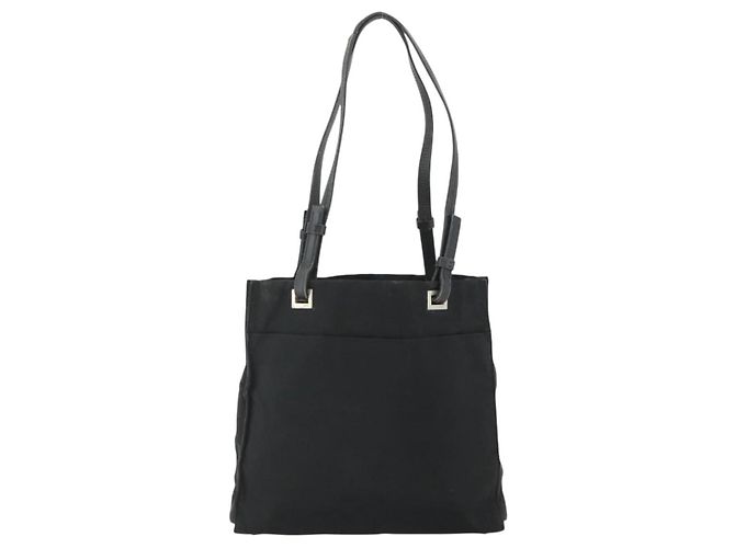 Prada Tote Bag aus schwarzem Nylon mit silberner Authentizität bs34646 - Ansicht 2