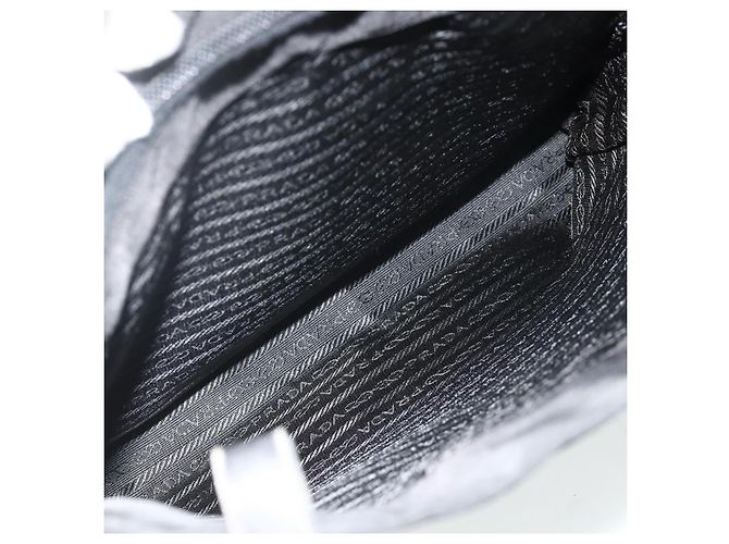Prada Tote Bag aus schwarzem Nylon mit silberner Authentizität bs34646 - Ansicht 24