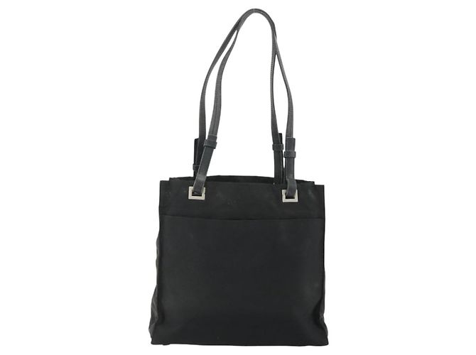 Prada Tote Bag aus schwarzem Nylon mit silberner Authentizität bs34646 - Ansicht 3