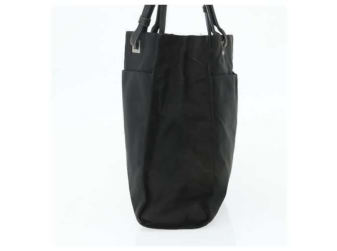 Prada Tote Bag aus schwarzem Nylon mit silberner Authentizität bs34646 - Ansicht 5