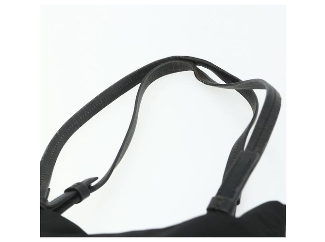 Prada Tote Bag aus schwarzem Nylon mit silberner Authentizität bs34646 - Ansicht 8