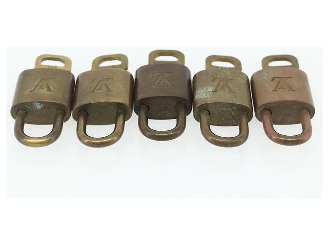 LOUIS VUITTON Set di 10 Lucchetti in Metallo Dorato LV Auth 167227 D'oro - vista 5