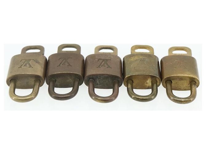 LOUIS VUITTON Set di 10 Lucchetti in Metallo Dorato LV Auth 167227 D'oro - vista 7