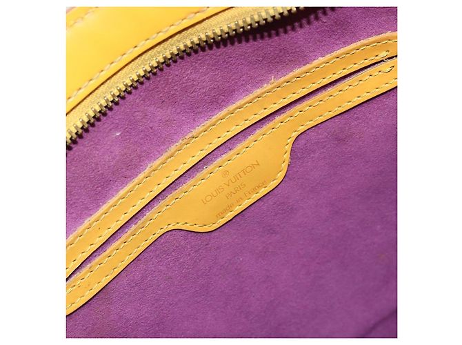 LOUIS VUITTON Borsa a Mano Epi Saint Jacques Gialla M52279 LV Auth BA12274 Giallo - vista 16