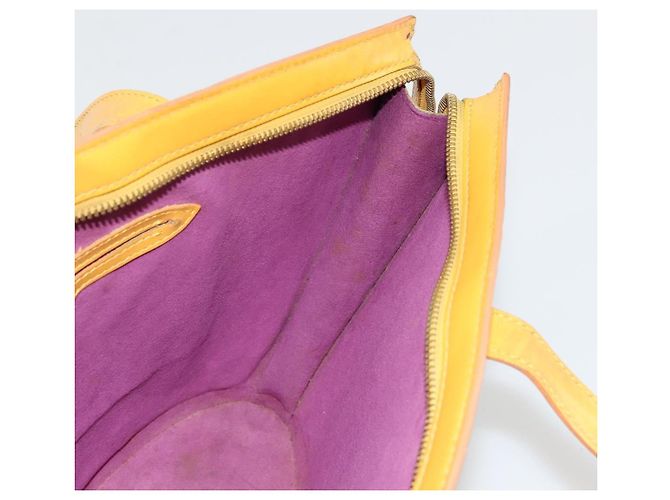 LOUIS VUITTON Borsa a Mano Epi Saint Jacques Gialla M52279 LV Auth BA12274 Giallo - vista 18