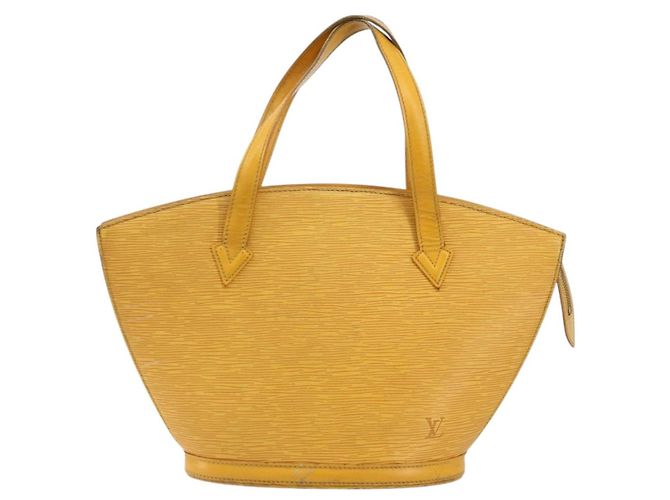 LOUIS VUITTON Borsa a Mano Epi Saint Jacques Gialla M52279 LV Auth BA12274 Giallo - vista 2