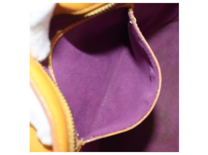 LOUIS VUITTON Borsa a Mano Epi Saint Jacques Gialla M52279 LV Auth BA12274 Giallo - vista 20