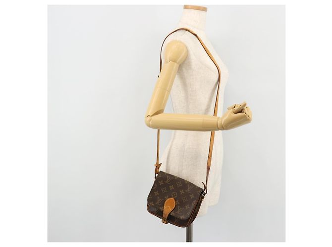LOUIS VUITTON Borsa a Spalla Monogram Cartouchiere PM M51254 LV Auth ka4092 Monogramma - vista 25