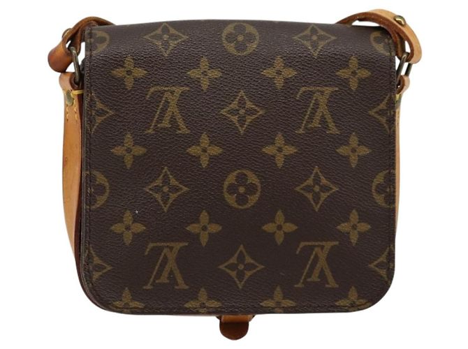 LOUIS VUITTON Borsa a Spalla Monogram Cartouchiere PM M51254 LV Auth ka4092 Monogramma - vista 3