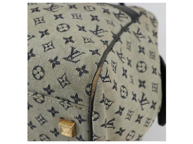 LOUIS VUITTON Monogram Mini Josephine GM Borsa a Mano Blu M92211 LV Auth 176856 - vista 10