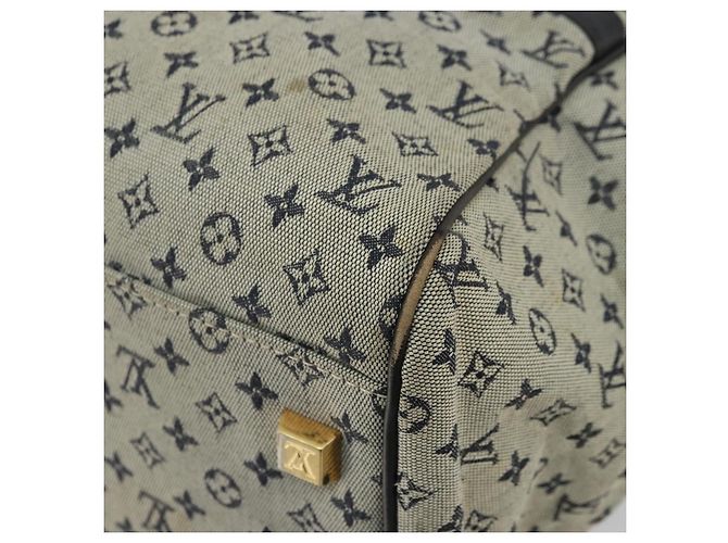LOUIS VUITTON Monogram Mini Josephine GM Borsa a Mano Blu M92211 LV Auth 176856 - vista 12