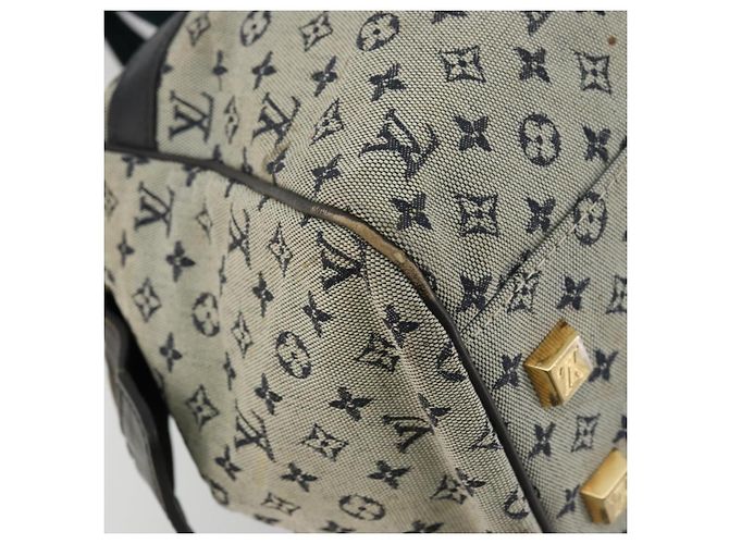 LOUIS VUITTON Monogram Mini Josephine GM Borsa a Mano Blu M92211 LV Auth 176856 - vista 13