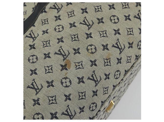 LOUIS VUITTON Monogram Mini Josephine GM Borsa a Mano Blu M92211 LV Auth 176856 - vista 14