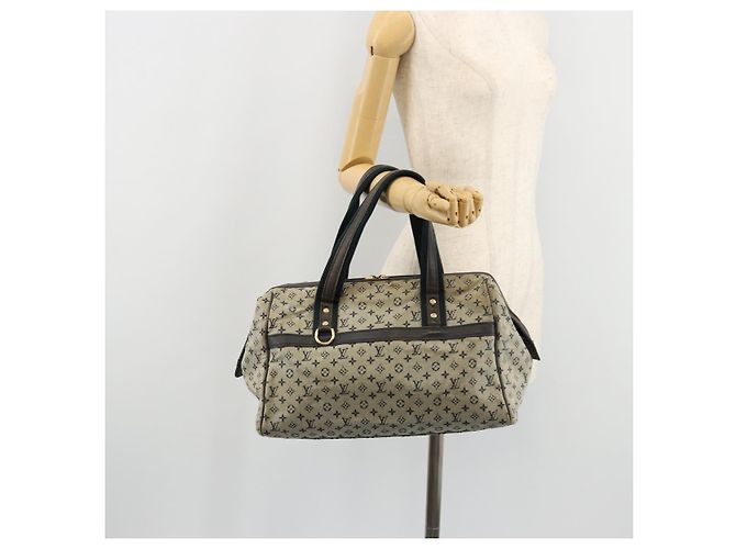 LOUIS VUITTON Monogram Mini Josephine GM Borsa a Mano Blu M92211 LV Auth 176856 - vista 24