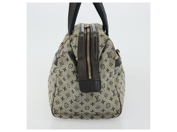 LOUIS VUITTON Monogram Mini Josephine GM Borsa a Mano Blu M92211 LV Auth 176856 - vista 5
