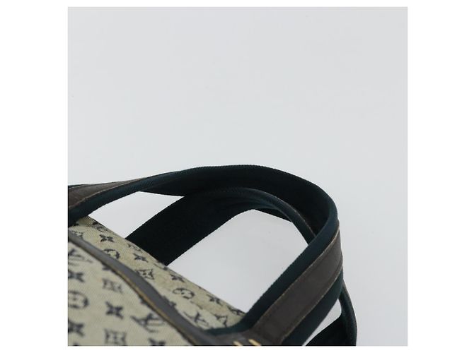 LOUIS VUITTON Monogram Mini Josephine GM Borsa a Mano Blu M92211 LV Auth 176856 - vista 8