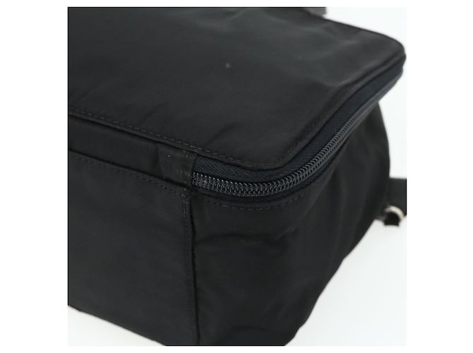 PRADA Borsa a mano in nylon nero argento Auth bs34638 - vista 12