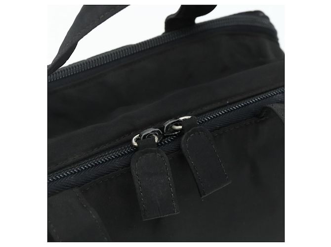 PRADA Borsa a mano in nylon nero argento Auth bs34638 - vista 15