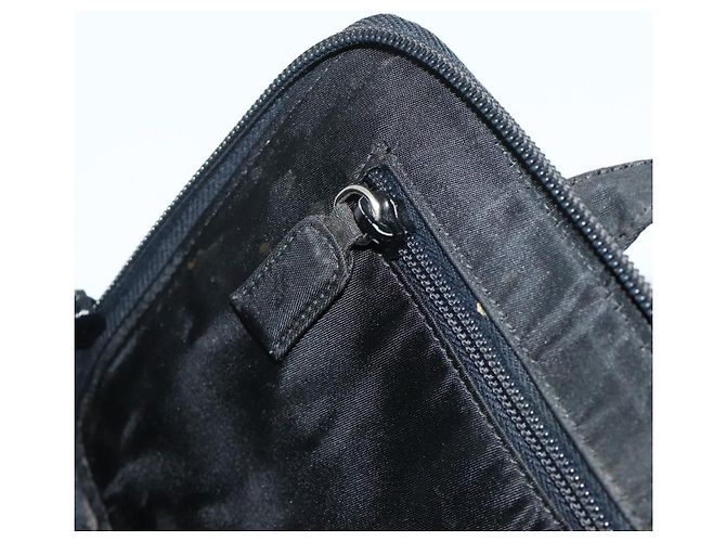 PRADA Borsa a mano in nylon nero argento Auth bs34638 - vista 23