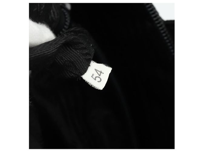 PRADA Borsa a mano in nylon nero argento Auth bs34638 - vista 25