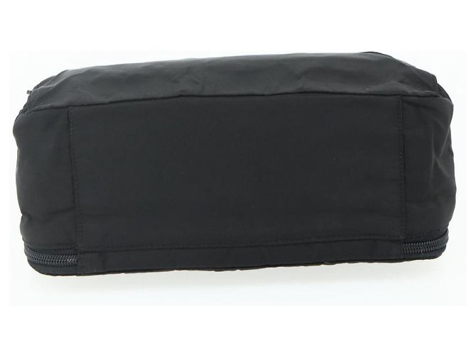 PRADA Borsa a mano in nylon nero argento Auth bs34638 - vista 9
