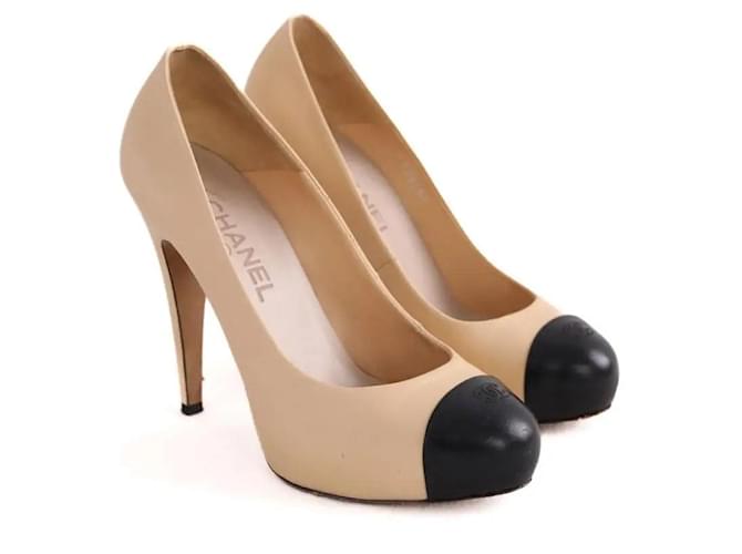 Chanel Tacchi beige - vista 3
