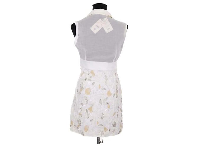 Dolce & Gabbana White Viscose Dress - vista 4