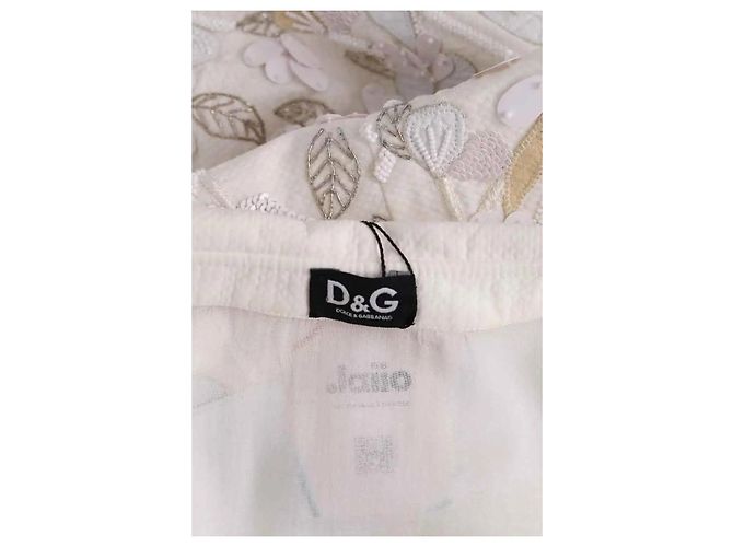 Dolce & Gabbana White Viscose Dress - vista 5