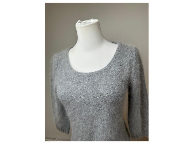 Everyday Pullover in lana di angora vintage Balenciaga La Mode grigio M - vista 12