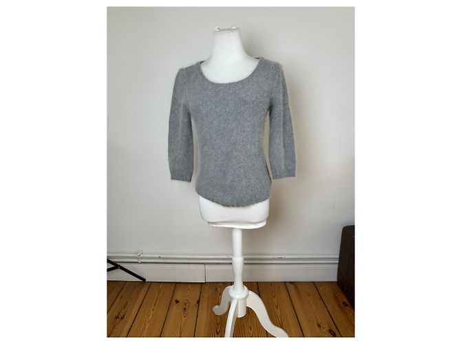 Everyday Pullover in lana di angora vintage Balenciaga La Mode grigio M - vista 2