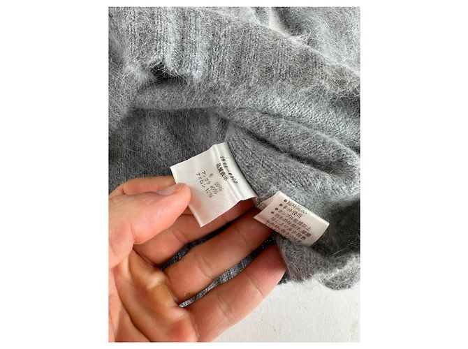 Everyday Pullover in lana di angora vintage Balenciaga La Mode grigio M - vista 8