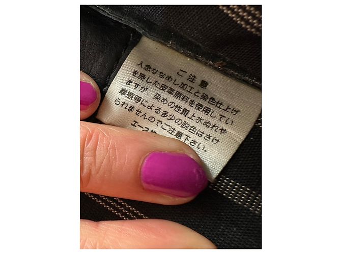 Everyday Pochette in pelle vintage Balenciaga BB Logo nera Nero - vista 10