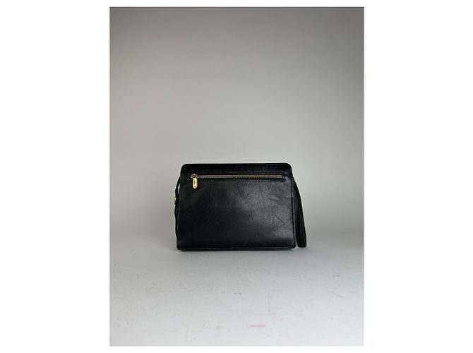 Everyday Pochette in pelle vintage Balenciaga BB Logo nera Nero - vista 12