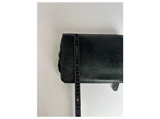 Everyday Pochette in pelle vintage Balenciaga BB Logo nera Nero - vista 14